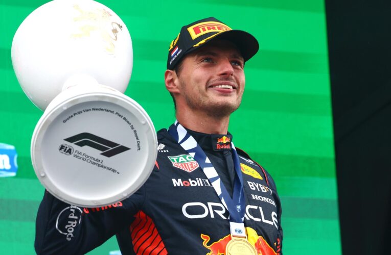 Max Verstappen takes dramatic Dutch Grand Prix for record ninth win in a row as rain causes chaos at Zandvoort