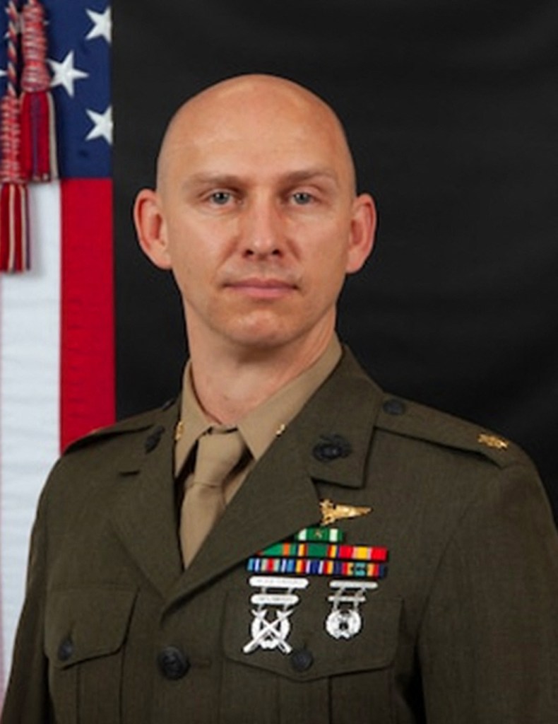 Major Tobin J. Lewis, male, 37, the executive officer of VMM-363 (REIN), Marine Rotational Force – Darwin, originally from Jefferson, CO