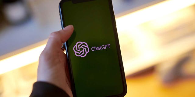 The ChatGPT logo on a smartphone