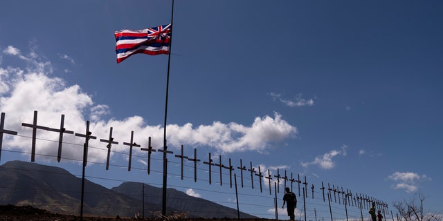 Crosses honoring victims of Maui wildfires