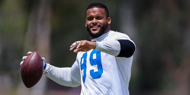 Aaron Donald in Irvine, Calif.