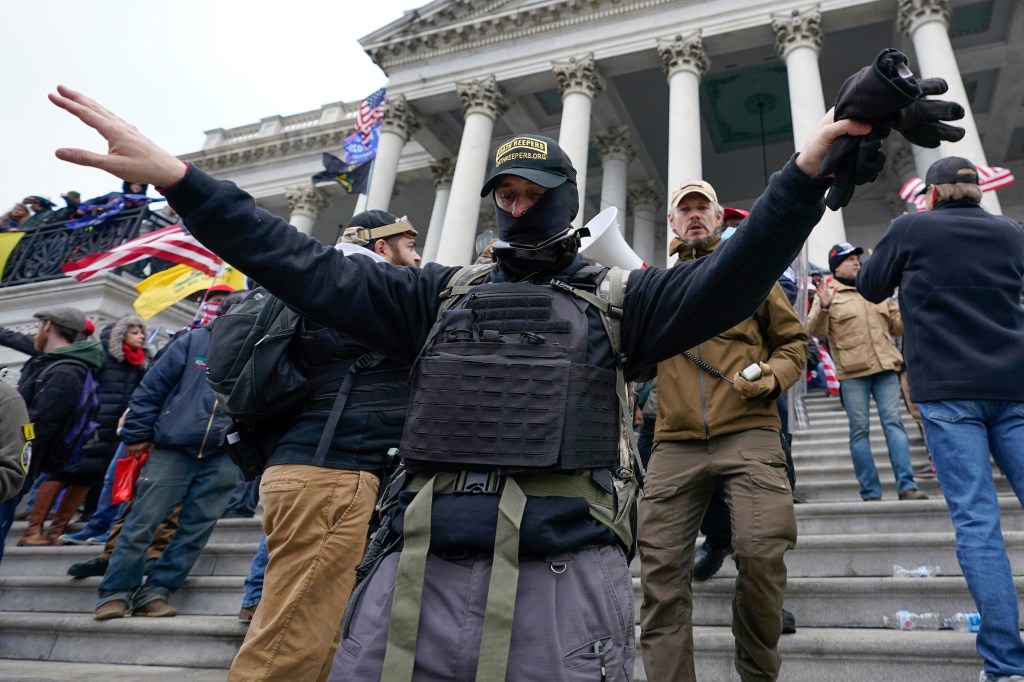 Rioters invade the U.S. Capitol on Jan. 6, 2021, in Washington, DC.