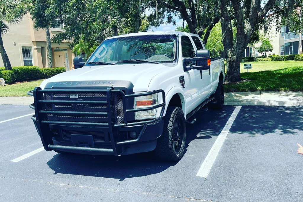 In the video, investigators spotted the name of a tree service, called Arbor Pros, on the truck's tailgate. 