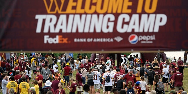 Commanders fans at training camp