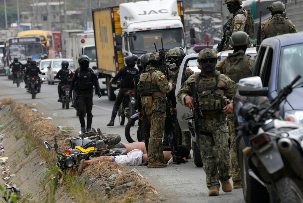 Authorities moved the leader of one of Ecuador's most powerful gangs into a maximum-security prison Saturday, three days after the assassination of a presidential candidate who had denounced threats from the feared criminal. 