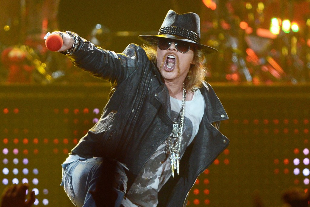 Guns' N' Roses perform at O2 Arena. (Photo by rune hellestad/Corbis via Getty Images)