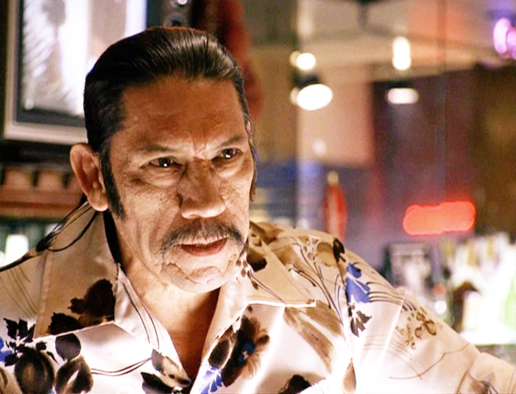 Trejo as the bartender at Rocky's bar, grill, fine dining for the 2004 film "Anchorman: The Legend of Ron Burgundy."