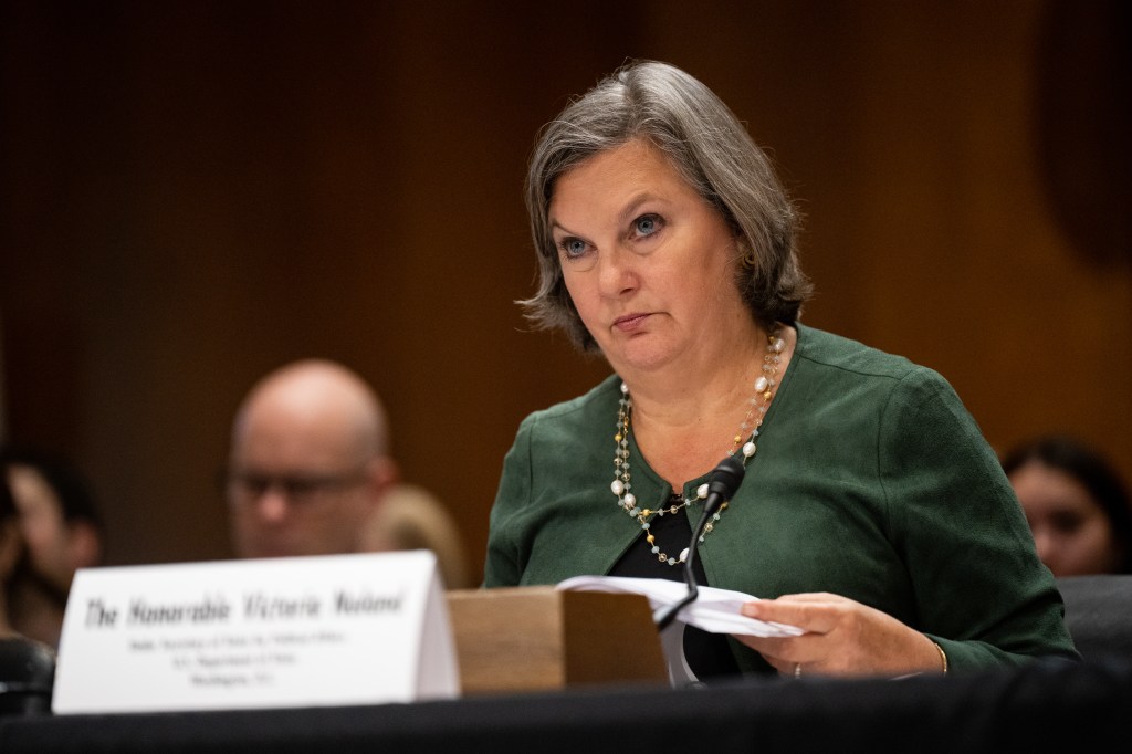 Undersecretary of State for Political Affairs Victoria Nuland testifies during the Senate Foreign Relations Committee hearing on "Countering Russian Aggression: Ukraine and Beyond" on January 26, 2023.