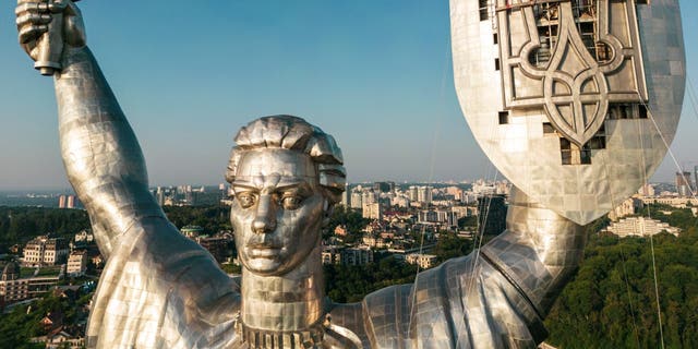 Ukraine Motherland Monument Hammer Sickle Trident