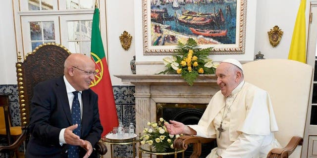 Portugal Pope Francis Santos Silva