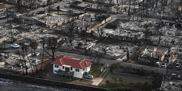 The home untouched by flames