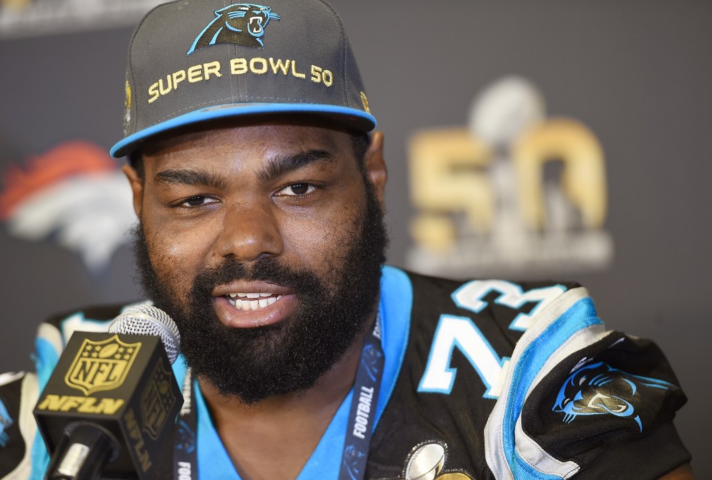 A picture of Michael Oher.