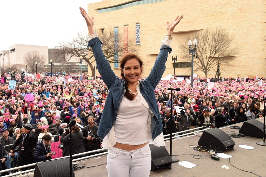 Judd appears onstage during the rally at the Women's March on Washington on January 21, 2017 in Washington, DC. 