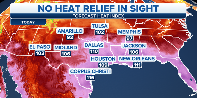 Forecast heat index