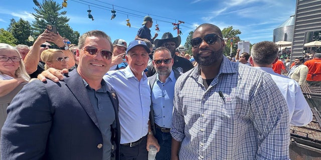 Rep. Carlos Gimenez and other members of Florida delegation at the Iowa State Fair