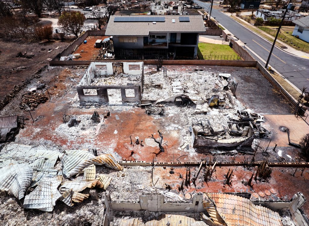 The 1,000-degree wildfires were so destructive that trained search crews are struggling to locate where houses once stood, finding only a few cinder blocks, lone brick walls and occasional stones sprinkled in a lot.