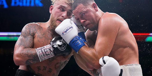 Jake Paul and Nate Diaz trade punches