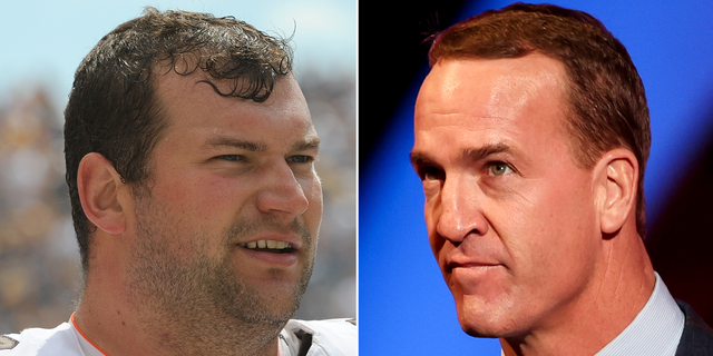 Joe Thomas and Peyton Manning