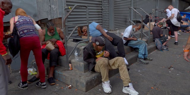 Philadelphia drug users on the street