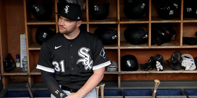 Liam Hendriks in the dugout