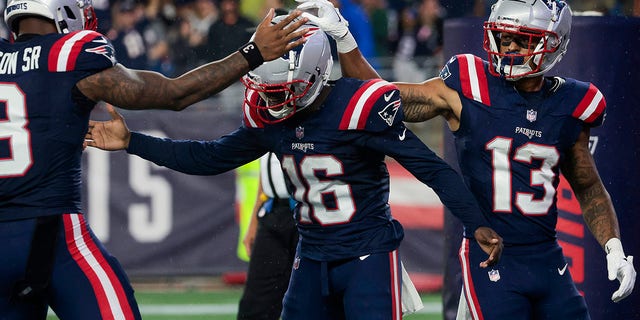 Malik Cunningham celebrates