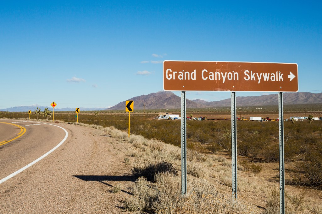 Grand Canyon Skywalk sign 