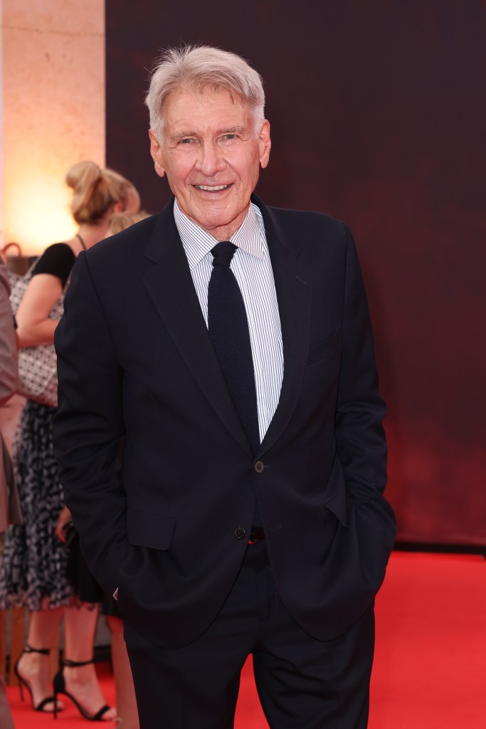 Harrison Ford smiling. 