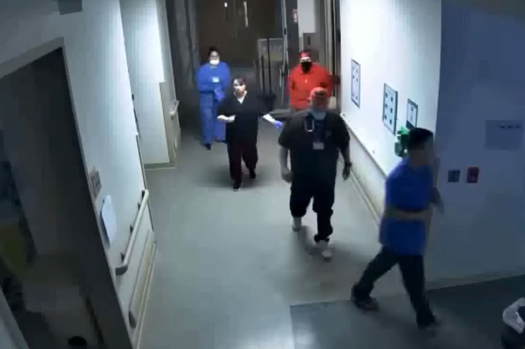 Nurses seen going to the bloody bathroom
