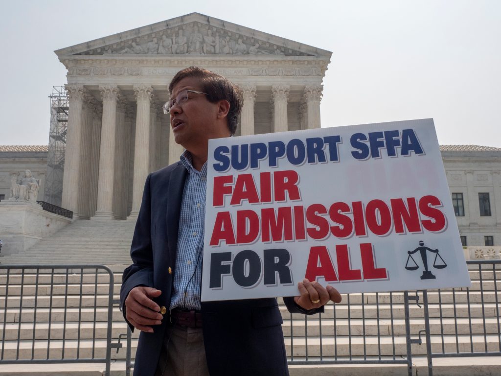 The Supreme Court ruled against affirmative action admissions policies at Harvard University and the University of North Carolina in a decision this past June.