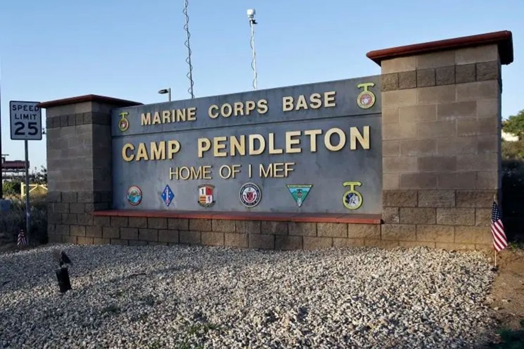 Marines are allowed to bring a visitor on base and into the barracks until a certain hour, which varies