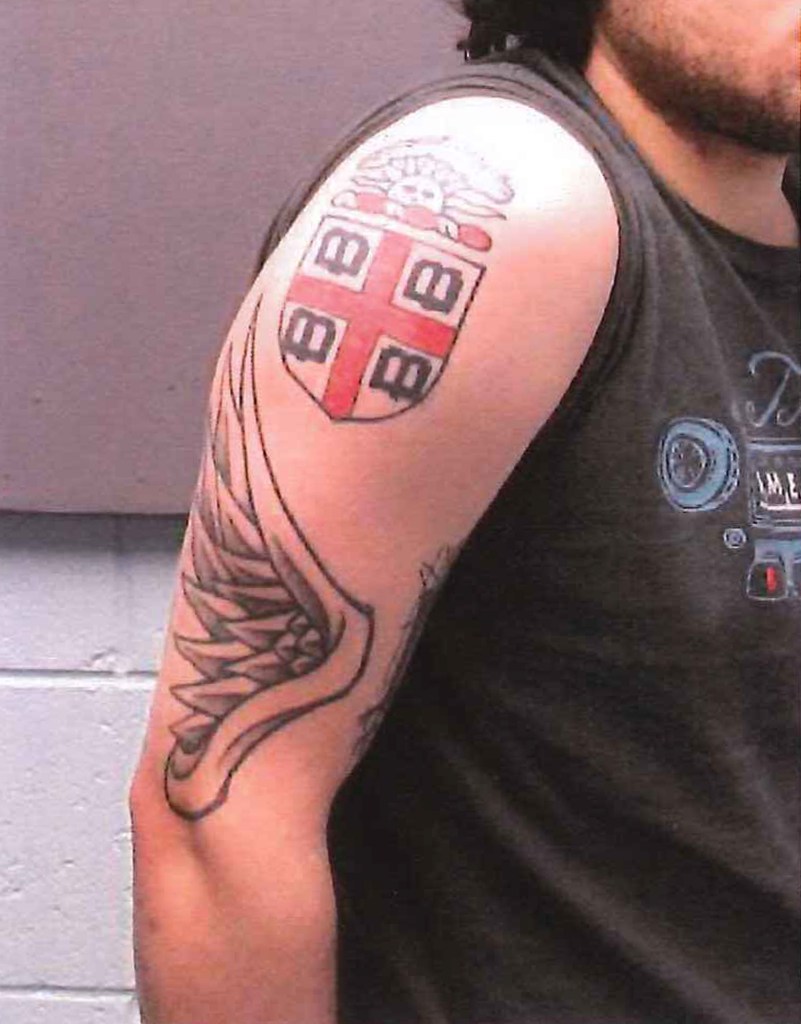 Rossi's arm tattoos.
