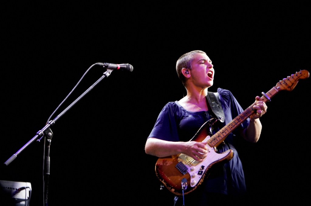  Irish singer Sinead O'Connor performs on stage during the Positivus music festival in Salacgriva July 18, 2009.