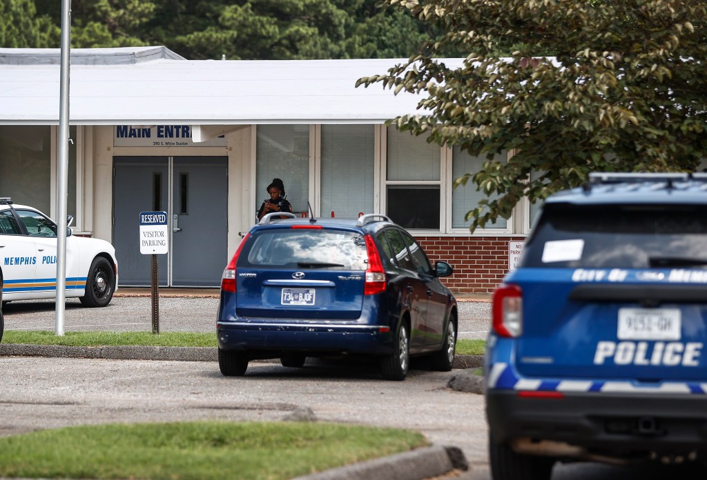 Memphis police said officers shot a suspect after he attempted to enter a Jewish school with a gun and fired shots after he couldn't get into the building.
