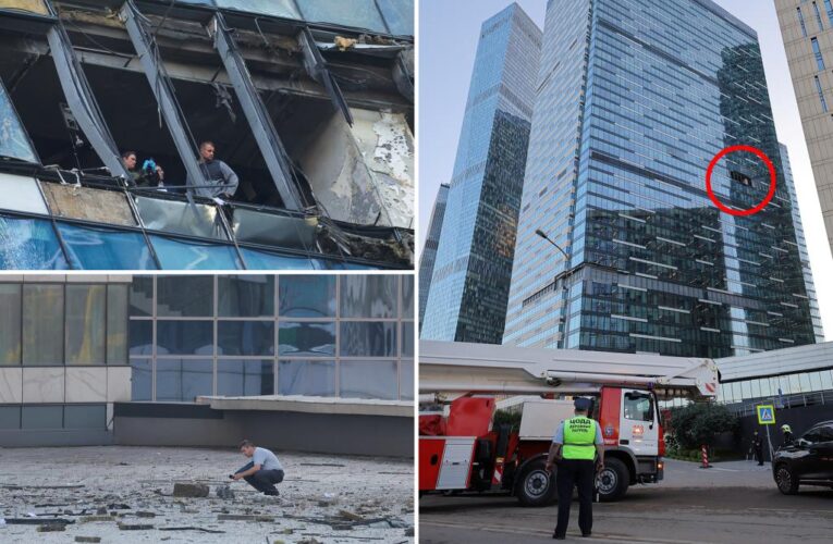 Moscow tower struck by drone for second time in days