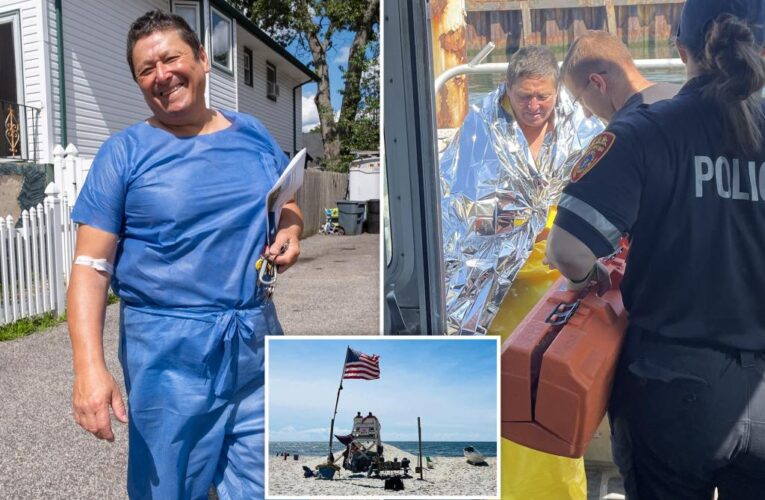 Long Island swimmer who treaded water for 5 hours has returned home