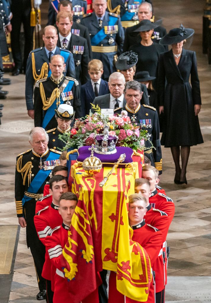 Photo of Queen Elizabeth's funeral. 