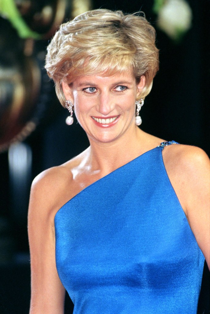 Princess Diana smiling. 