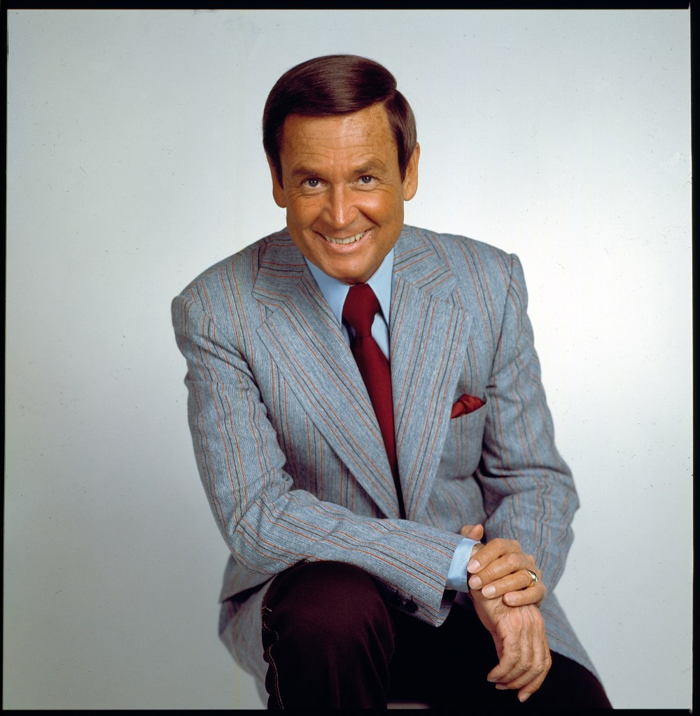A portrait of Bob Barker from "The Price is Right" in 1970.