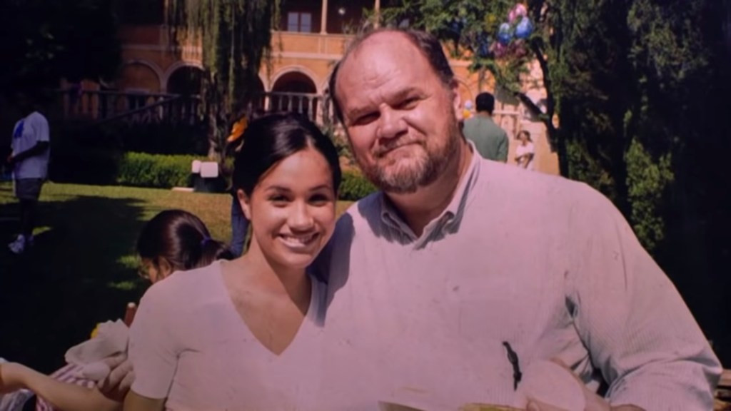 Meghan Markle and her father. 