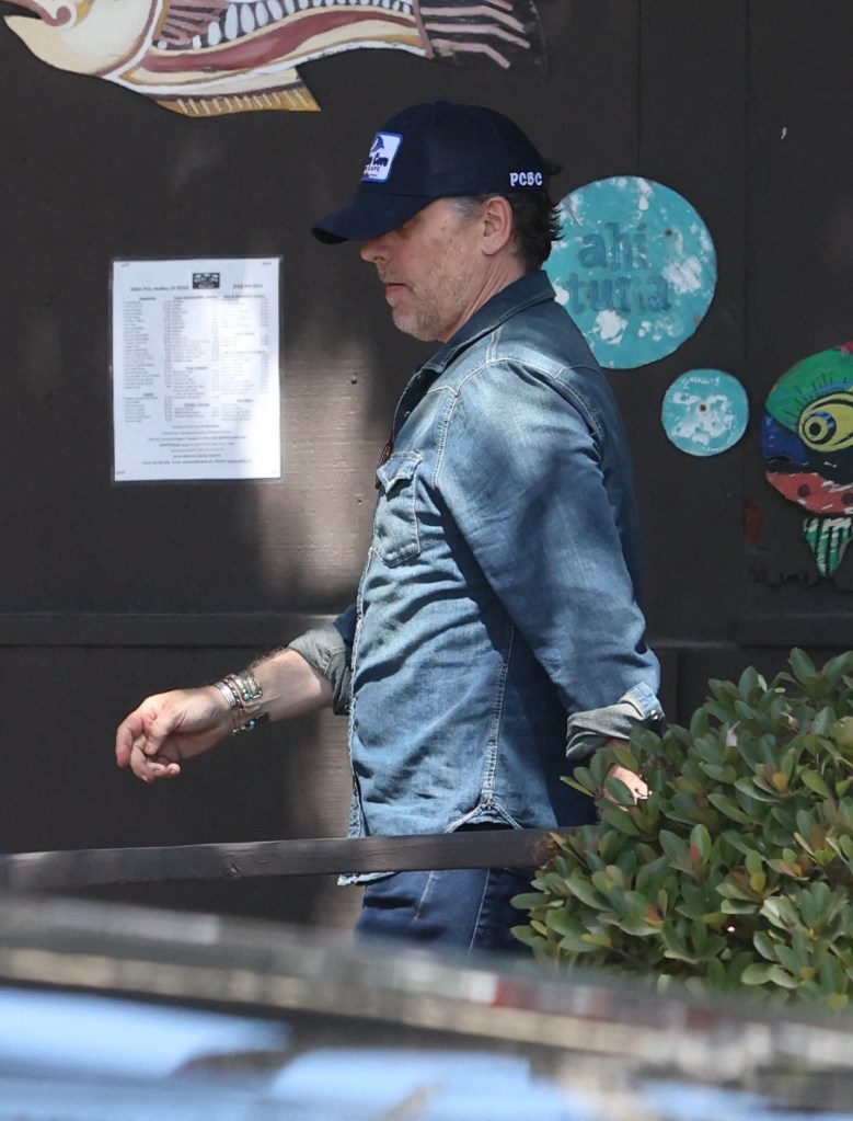 Hunter Biden is seen getting lunch at Reel Inn before making a visit to his attorney's home office on August 4.