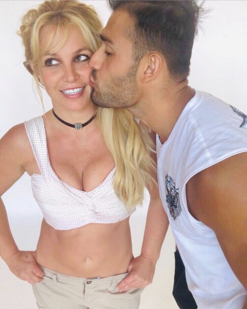 Photo of Britney and Sam. 
