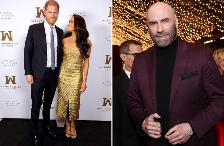 Harry and Meghan ‘befriend John Travolta’ after shock ‘feud’ with the Beckhams