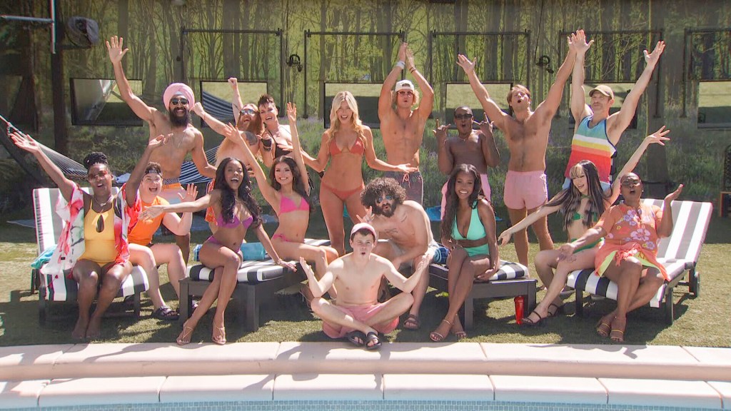 The cast of "Big Brother" Season 25, including Luke Valentine. 