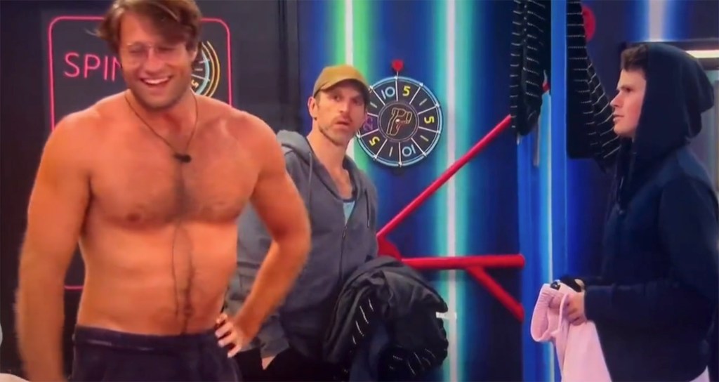 Luke Valentine, left, before he got ousted from "Big Brother." 