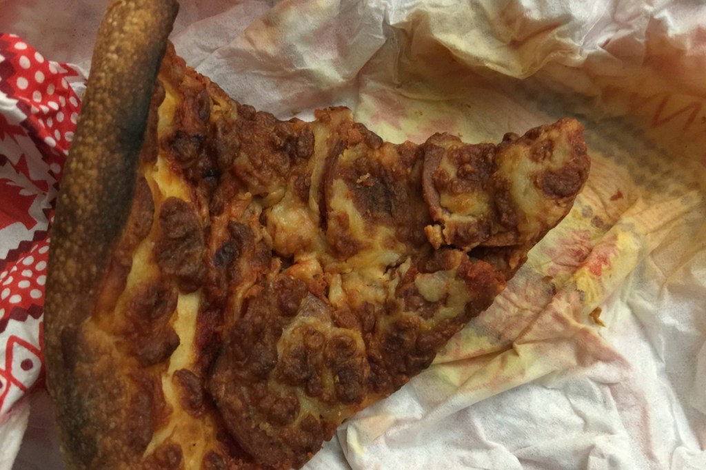 Slice of pizza.