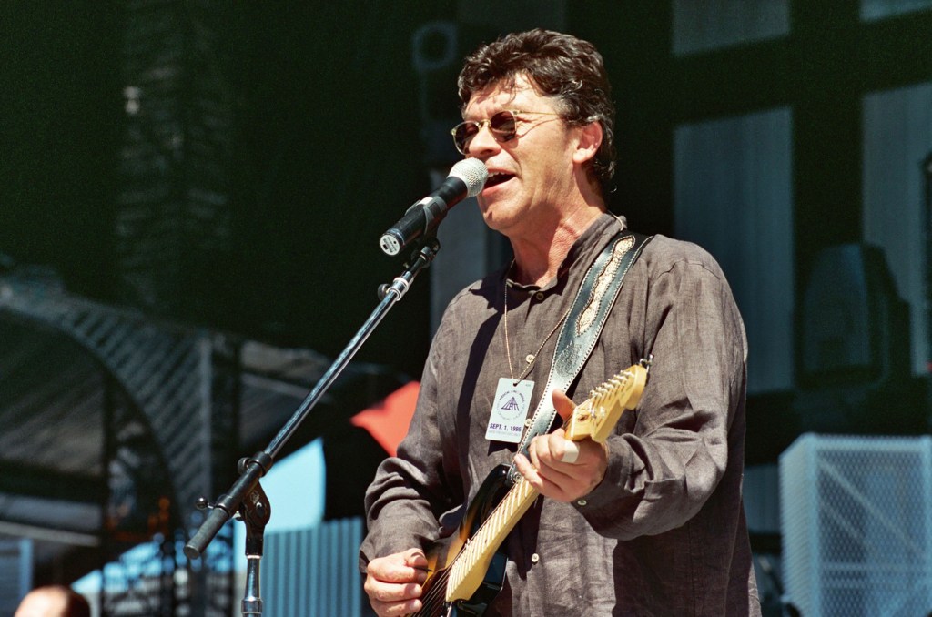 Robbie Robertson of The Band during Grand Opening of Rock and Roll Hall of Fame Museum in Cleveland in 1995.