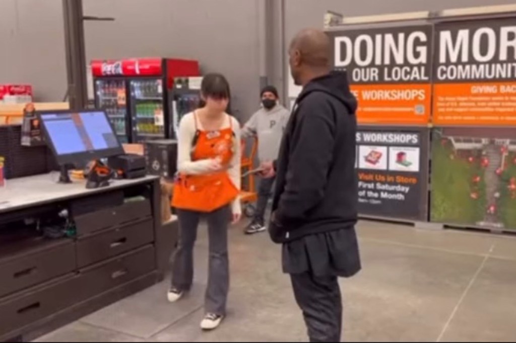 Photo of Tyrese Gibson in a Home Depot store. 