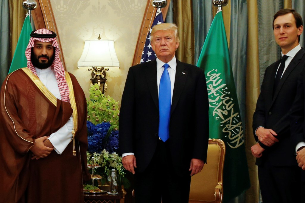 Mohammed bin Salman, Donald Trump, and Jared Kushner