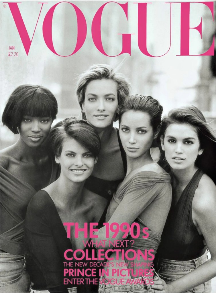 The supermodels last appeared together on the cover of British Vogue back in January 1990, along with Tatjana Patitz, who tragically passed away last year at the age of 56. 