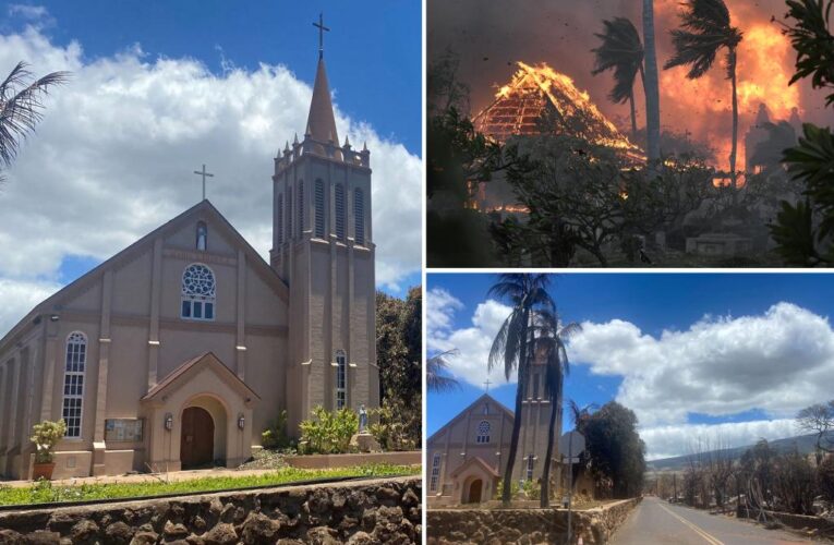 Lahaina church miraculously untouched by Maui wildfires